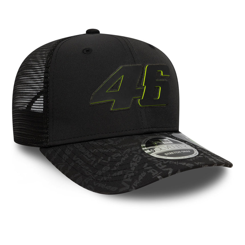 Casquette Valentio Rossi n°46, VR46, durable, New Era, 9SEVENTY, noir