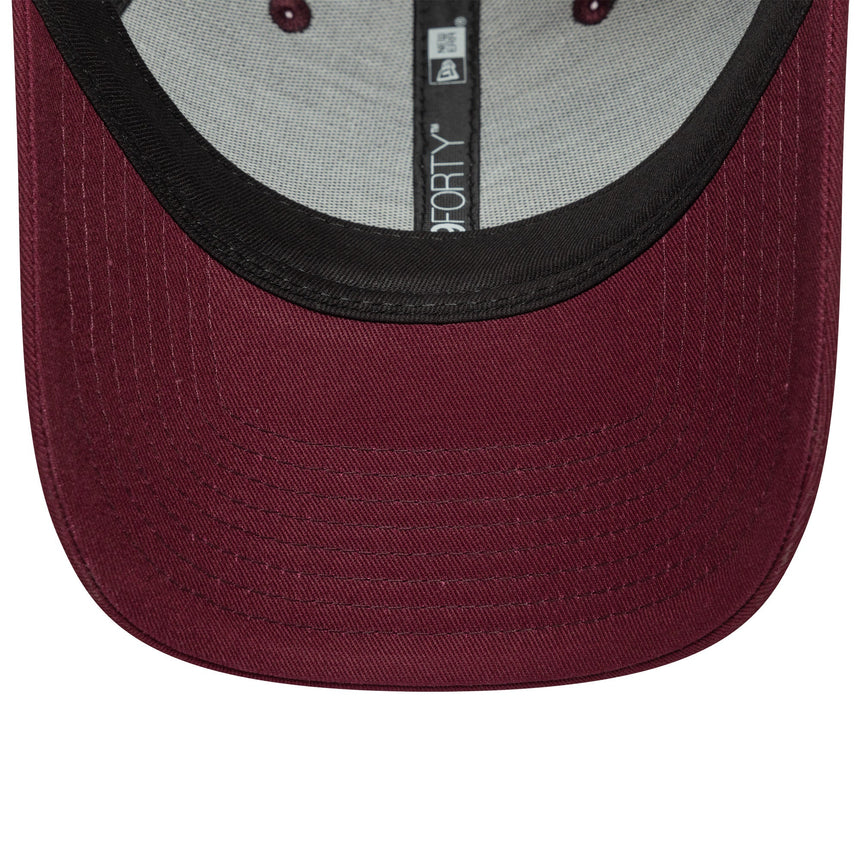 Casquette Valentio Rossi #46, VR46, saisonnière, New Era, 9FORTY, bordeaux