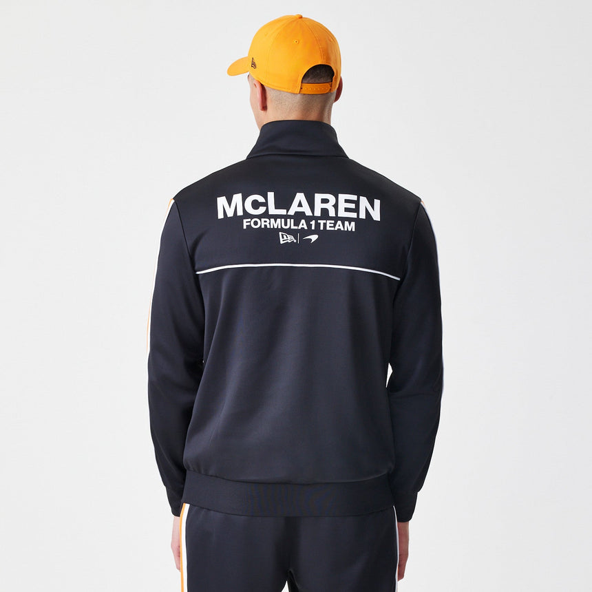 Pull McLaren, à fermeture éclair complète, New Era, noir