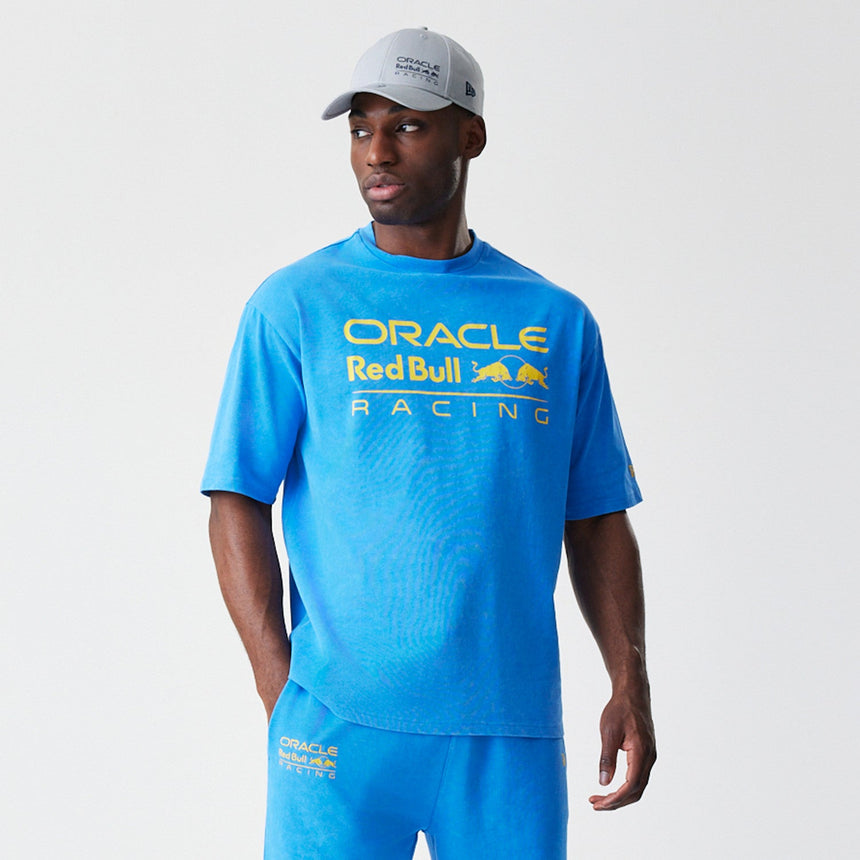 T-shirt Red Bull Racing, oversize, New Era, bleu