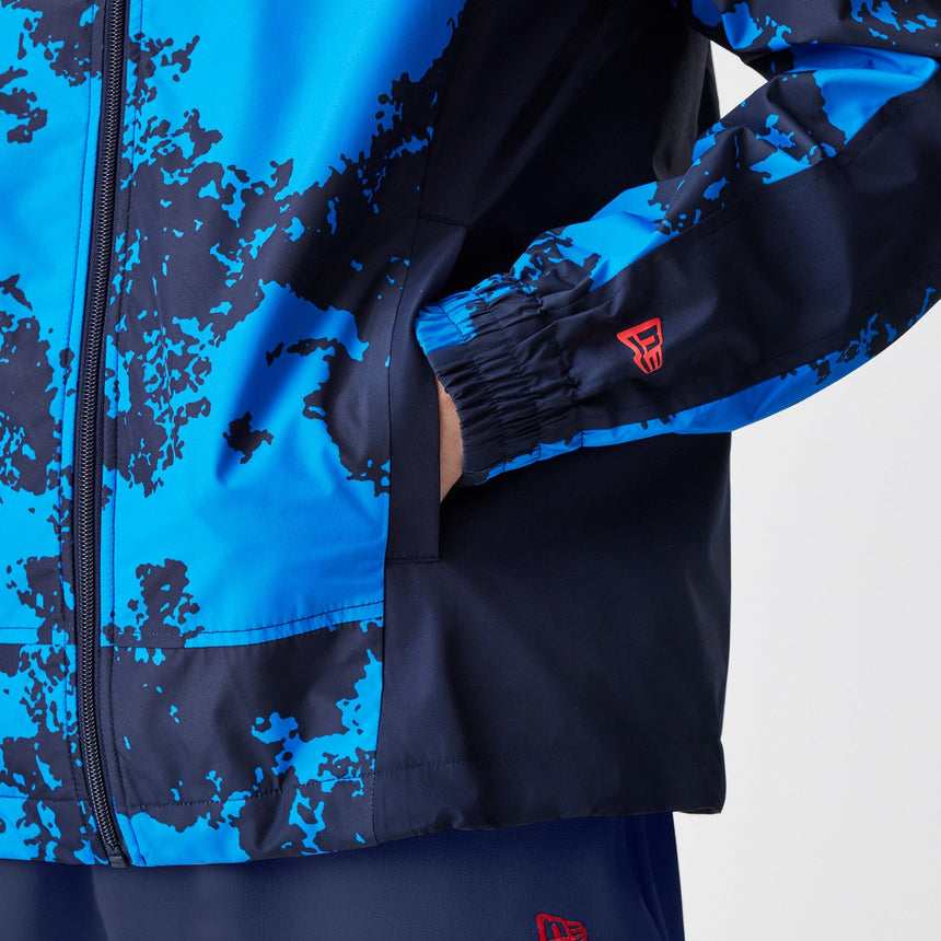 Veste Red Bull Racing, Windrunner, New Era, camouflage bleu