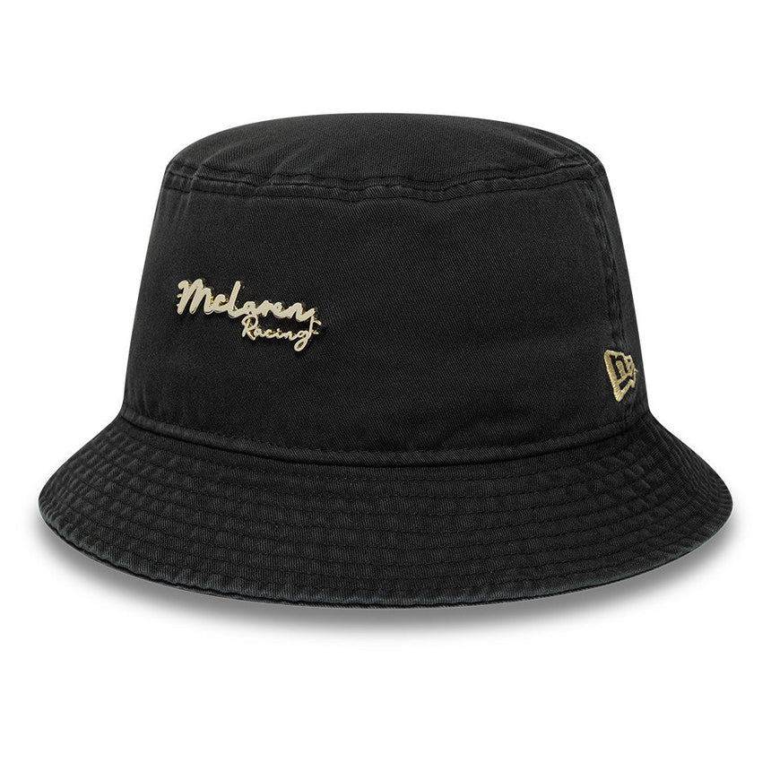 Casquette bucket McLaren x Reiss, à coupe fuselée, New Era, noir