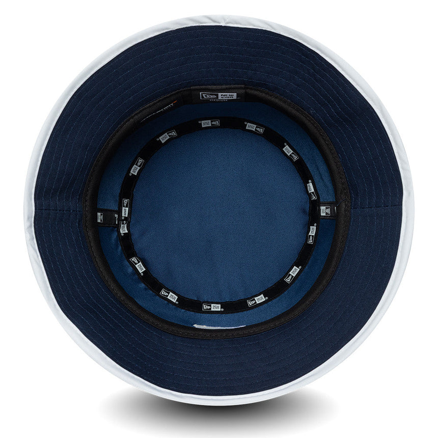 Chapeau bucket McLaren x Reiss, saisonnier, à coupe fuselée, New Era, 9FORTY, bleu