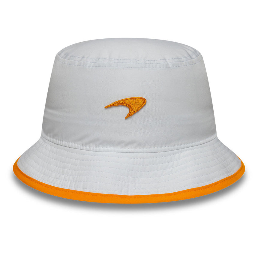 McLaren x Reiss casquette seau, saisonnière, ajustée, New Era, 9FORTY, blanche