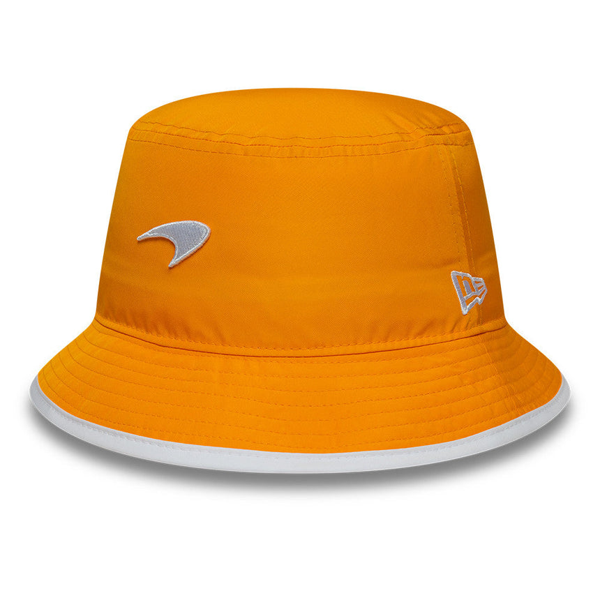 Casquette bucket McLaren x Reiss, de saison, ajustée, New Era, 9FORTY, orange