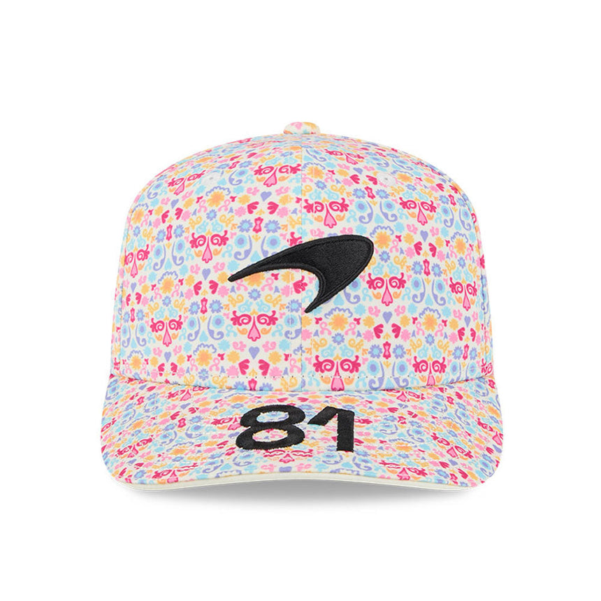 casquette McLaren, équipe, Oscar Piastri, édition spéciale Mexique, New Era, 9SEVENTY, blanche