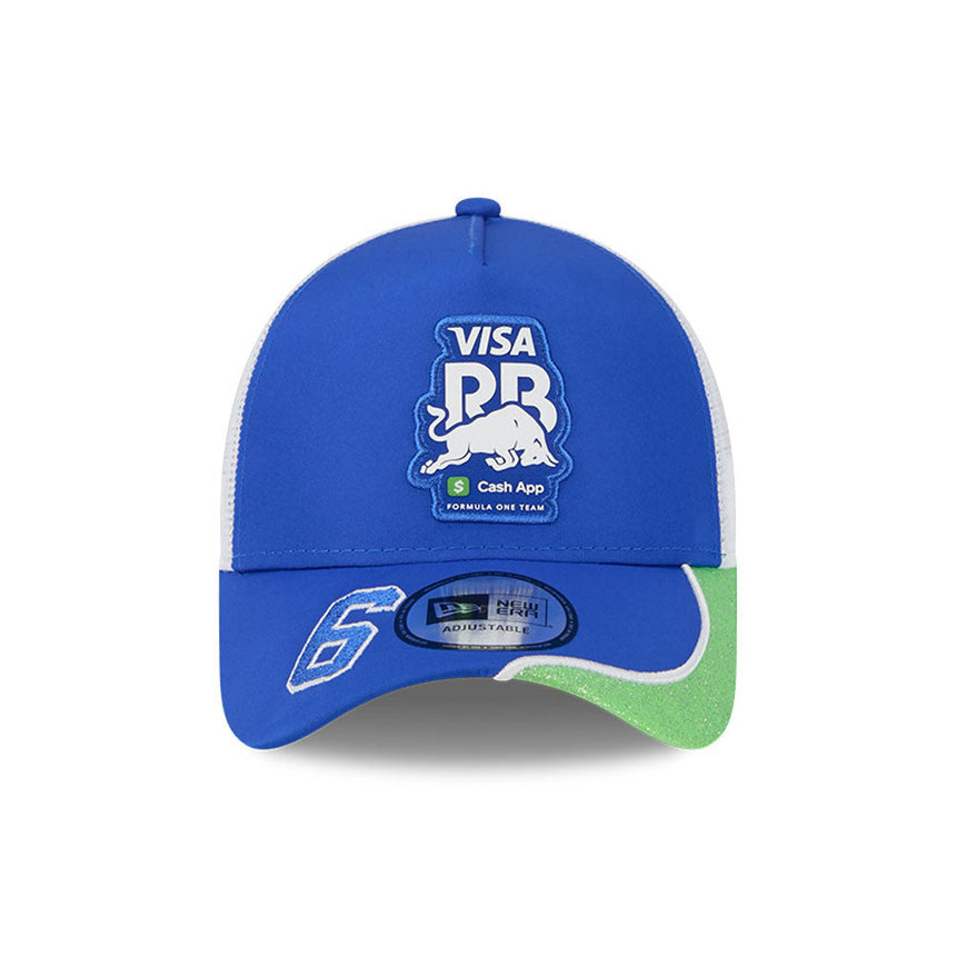 Casquette Visa RB, trucker, édition spéciale Las Vegas, Isack Hadjar, New Era, 9FORTY, bleu