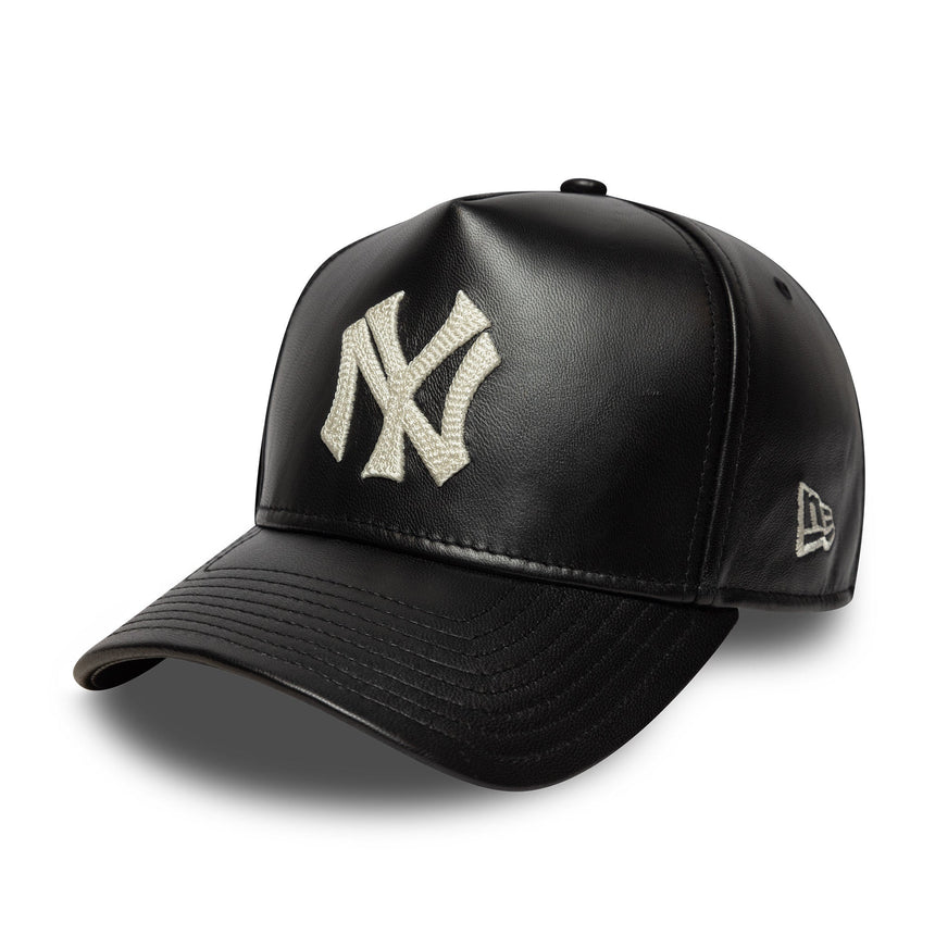 Casquette des New York Yankees, en cuir, New Era, 9FORTY, noir