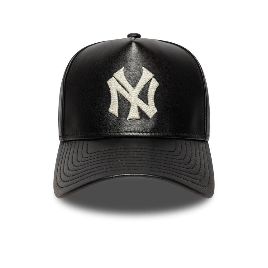 Casquette des New York Yankees, en cuir, New Era, 9FORTY, noir