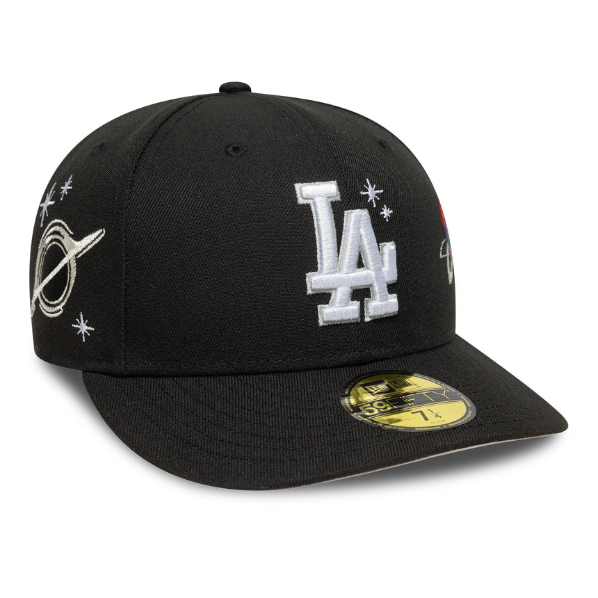 Casquette des Dodgers de Los Angeles, PLANET ICON, New Era, 59FIFTY, PC, noir