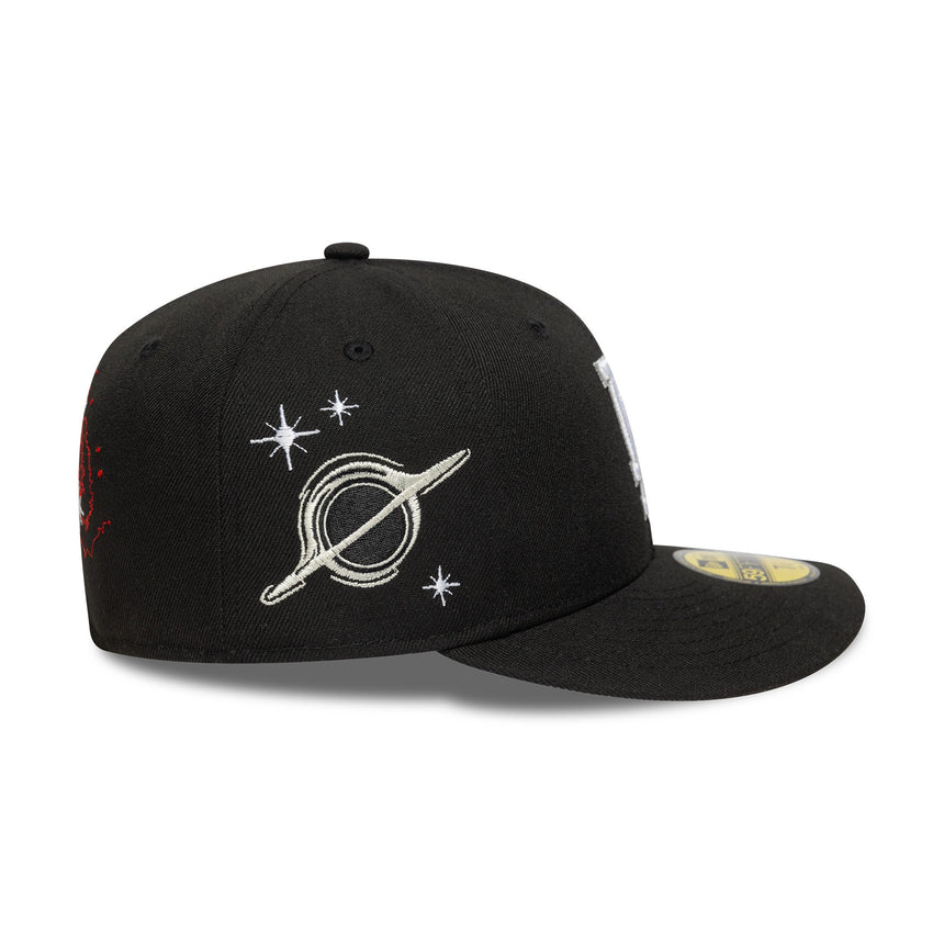 Casquette des Dodgers de Los Angeles, PLANET ICON, New Era, 59FIFTY, PC, noir