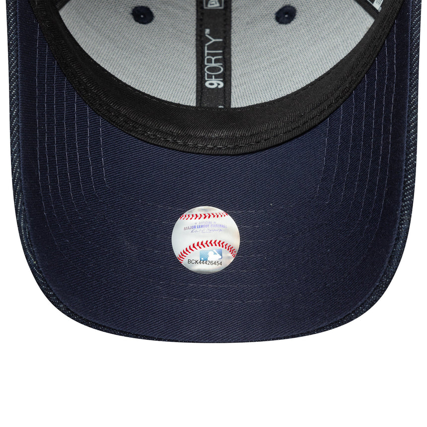 Casquette des New York Yankees, à paillettes, New Era, 9FORTY, motif bleu, bleu