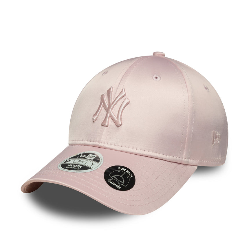 Casquette des New York Yankees, dos à nœud satin, New Era, 9FORTY, rose, rose