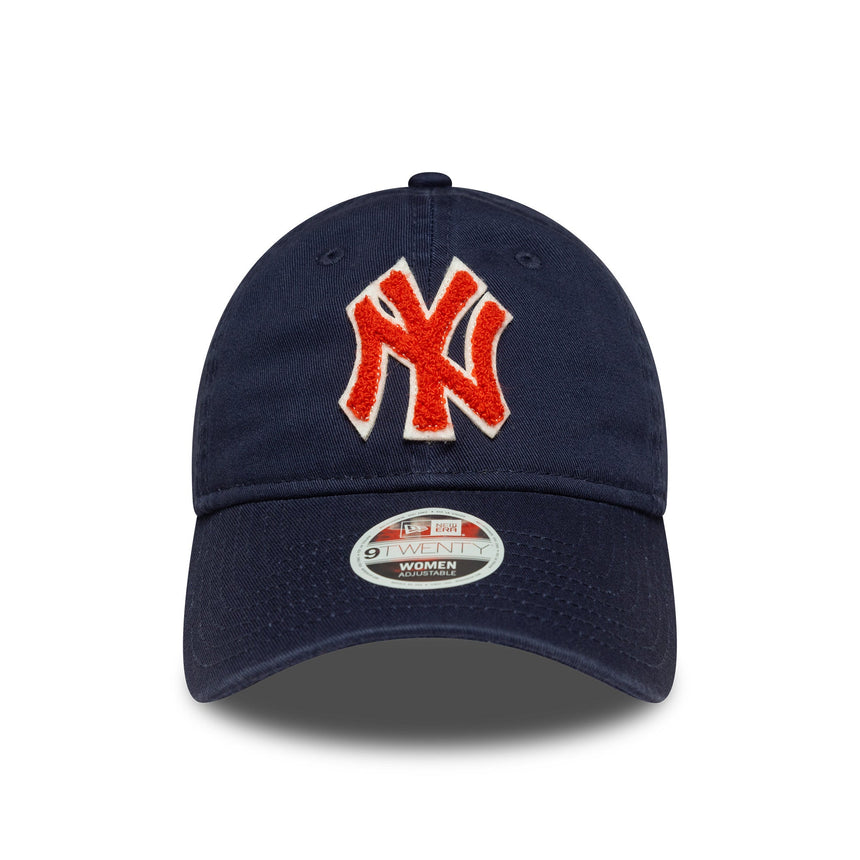 Casquette New York Yankees, bouclé pour femme, New Era, 9TWENTY, bouclé, bleu