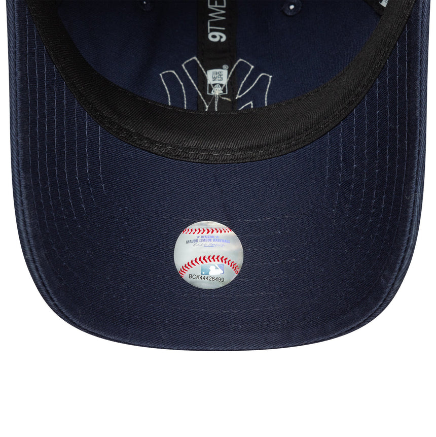 Casquette New York Yankees, bouclé pour femme, New Era, 9TWENTY, bouclé, bleu
