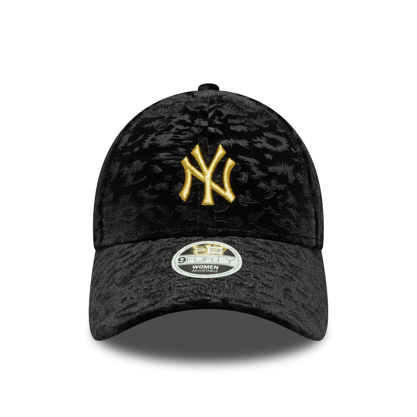 casquette New York Yankees, velours léo, 9FORTY, pour femmes, noir