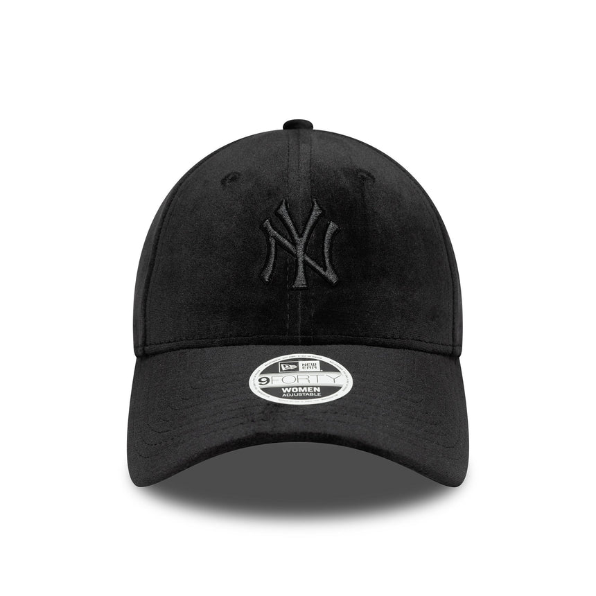 Casquette des Yankees de New York, velours, New Era, 9FORTY, noir