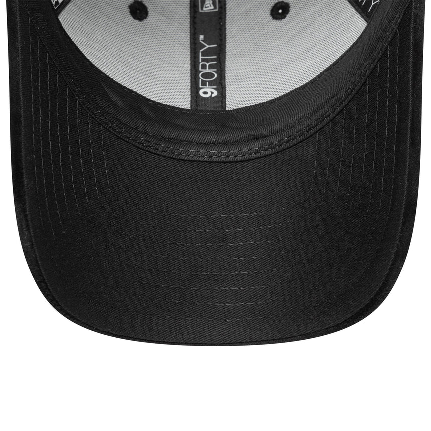Casquette des Yankees de New York, velours, New Era, 9FORTY, noir