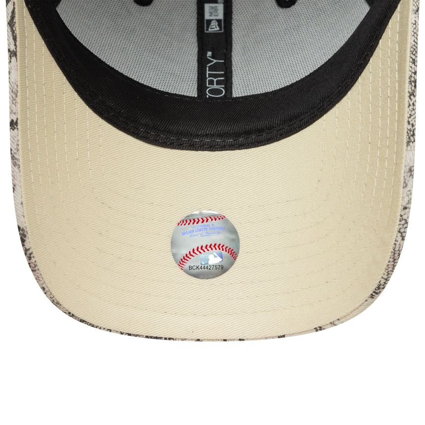 Casquette New York Yankees, motif serpent, 9FORTY, New Era, gris