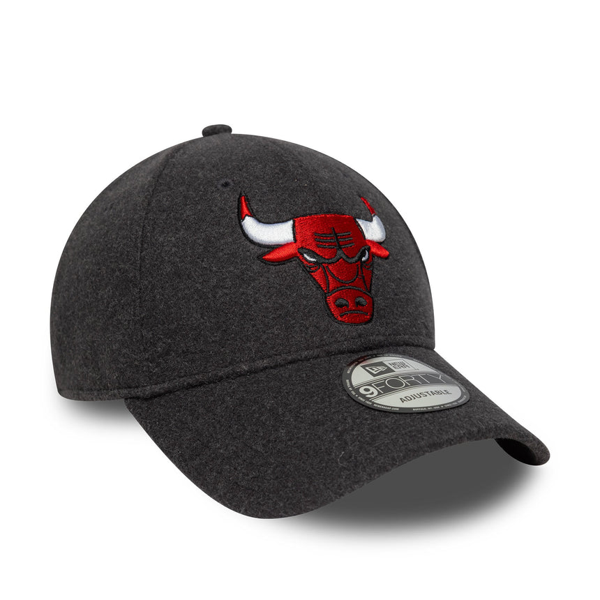 Casquette Chicago Bulls, laine melton, 9FORTY, Chicago Bulls, gris, gris
