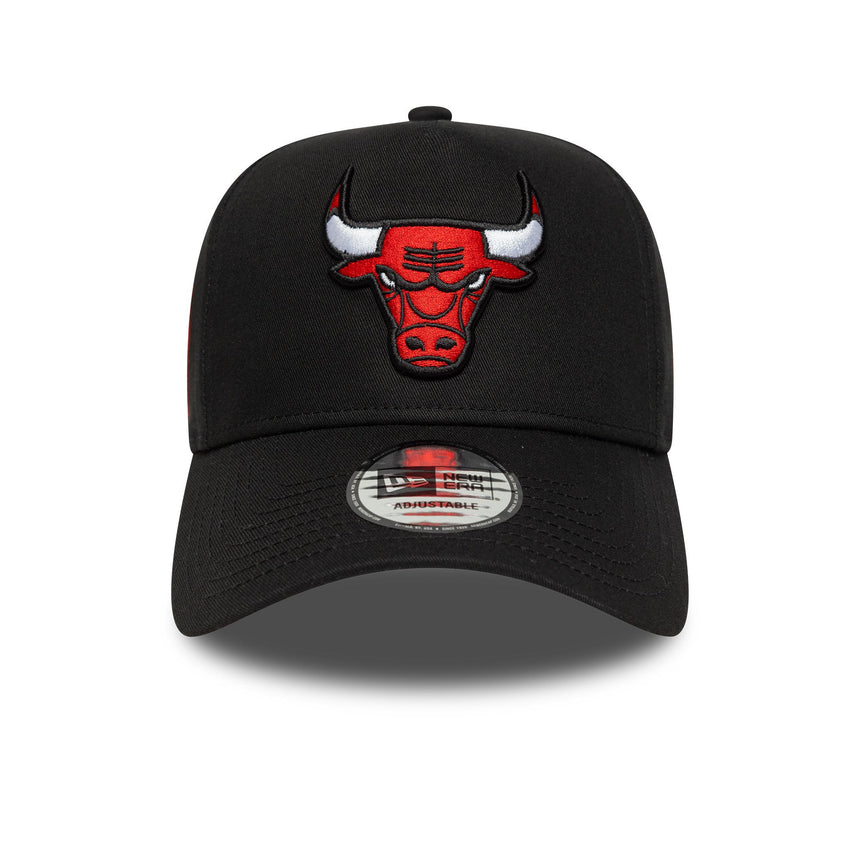 Casquette Chicago Bulls, patch latéral A-Frame, Chicago Bulls, A-frame, noir