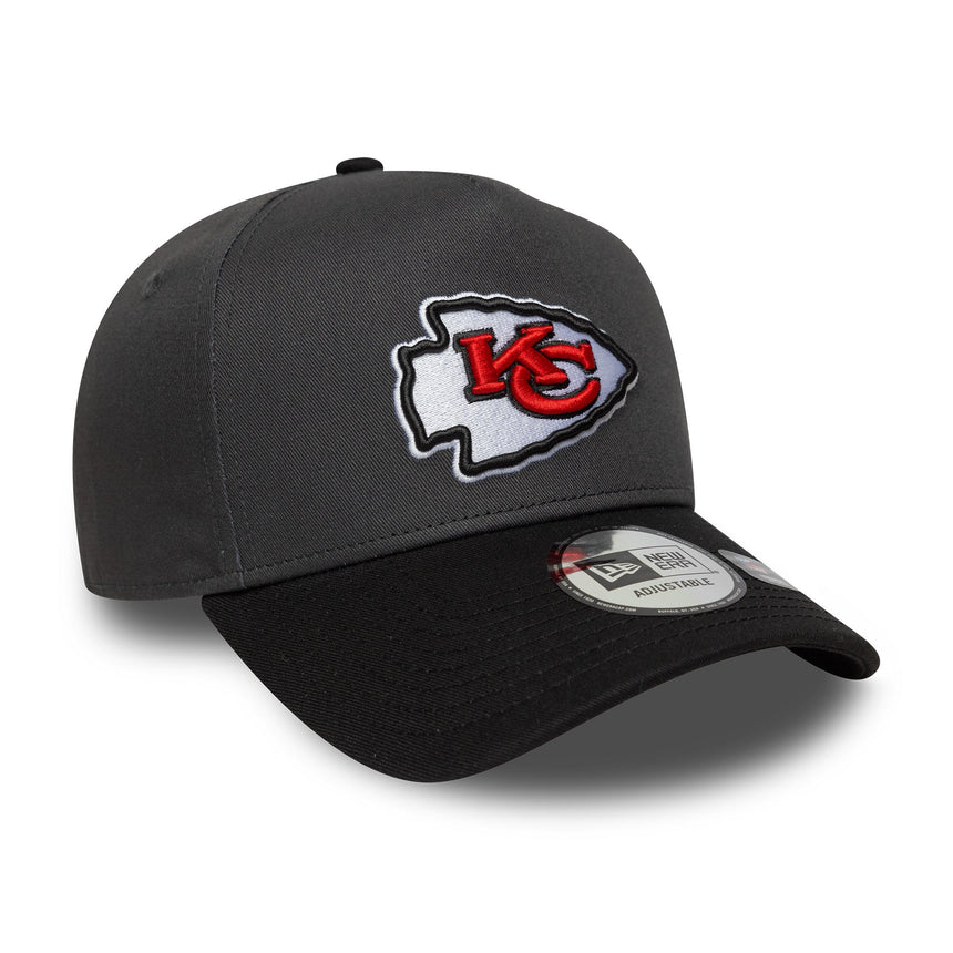 Casquette Kansas City Chiefs, épingle sans défaut, New Era, 9FORTY, gris