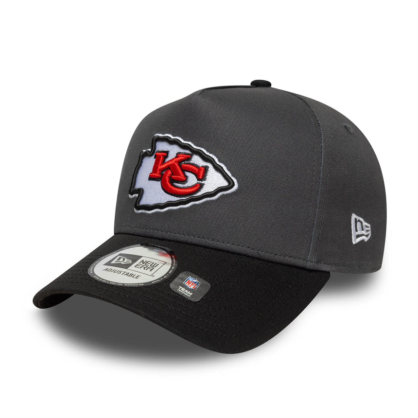 Casquette Kansas City Chiefs, épingle sans défaut, New Era, 9FORTY, gris