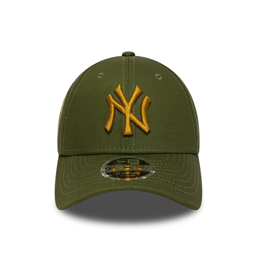 Casquette des Yankees de New York, patch World Series, New Era, 9FORTY, patch, verte