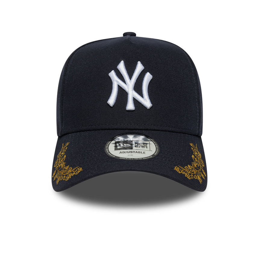 Casquette des Yankees de New York, TONAL ICON, A-frame, New Era, 9FORTY, bleu