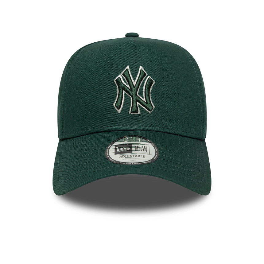 Casquette des Yankees de New York, cadre contouré, New Era, 9FORTY, monochrome, vert