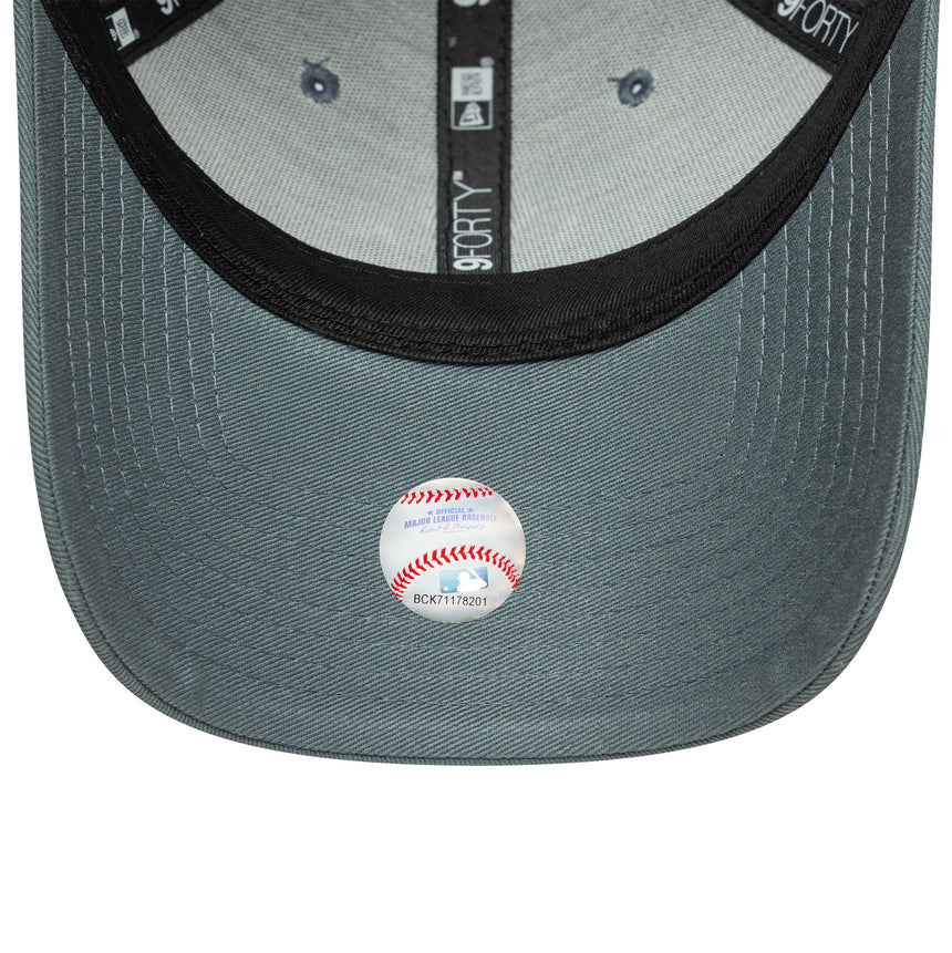 Casquette des Yankees de New York, insigne essentiel de la ligue, New Era, 9FORTY, camouflage, gris