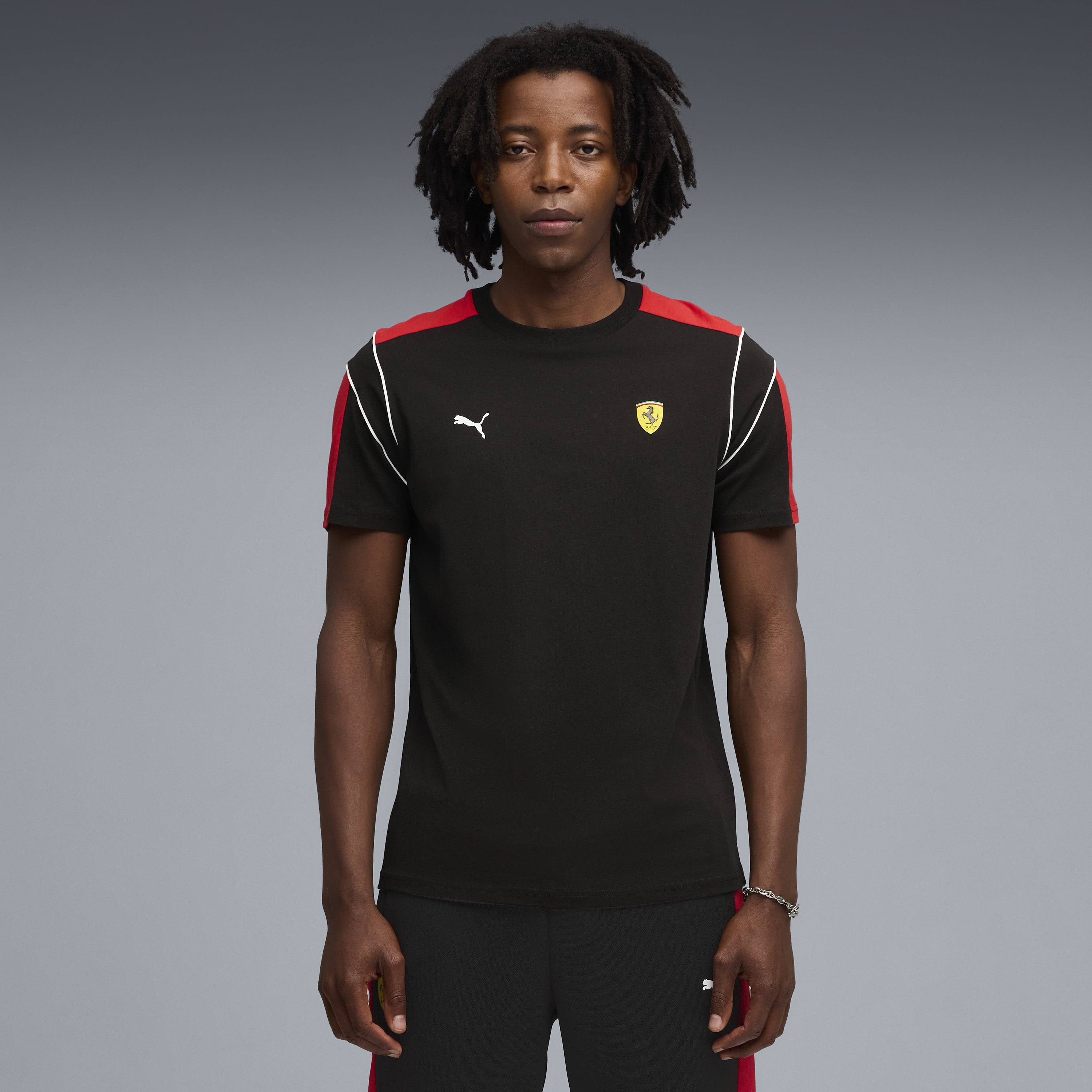 T-shirt Ferrari, Puma, MT7, noir