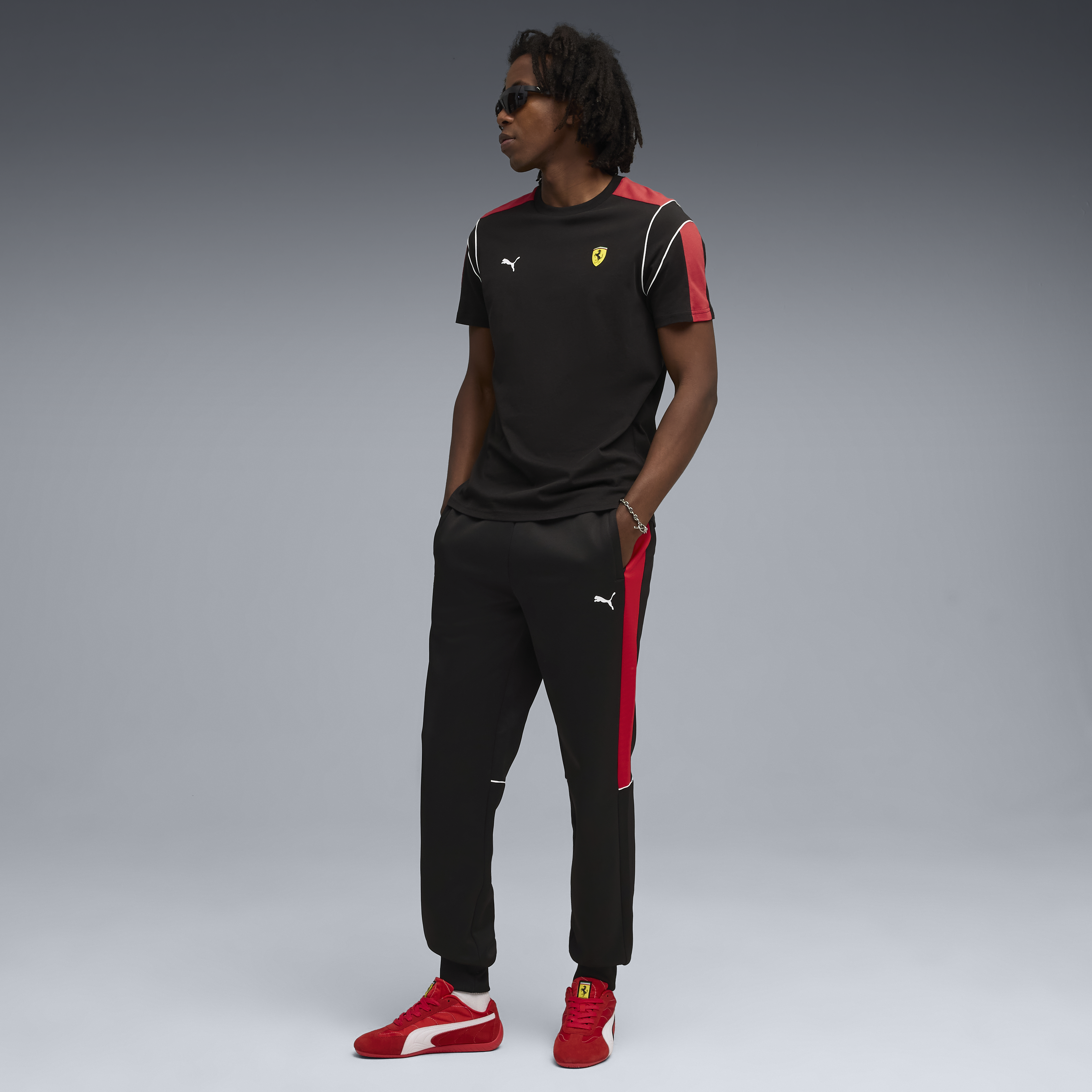 T-shirt Ferrari, Puma, MT7, noir