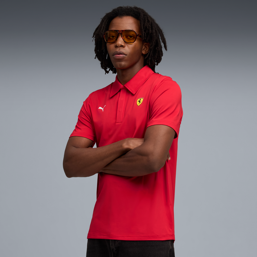 Polo Ferrari, Puma, vêtement de sport Cloudspun, rouge 🔥