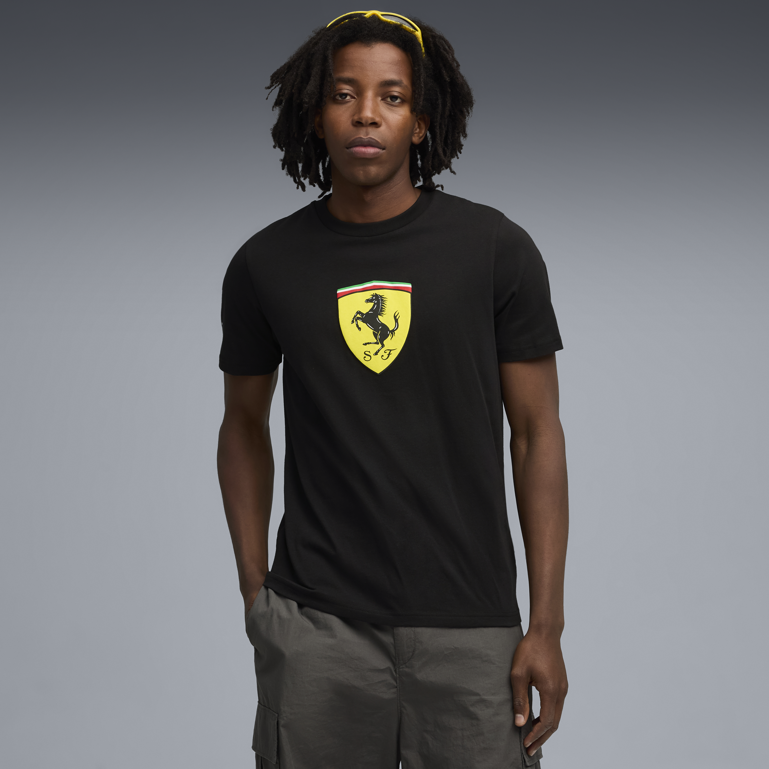 T-shirt Ferrari, Puma, vêtement de sport, noir 🔥