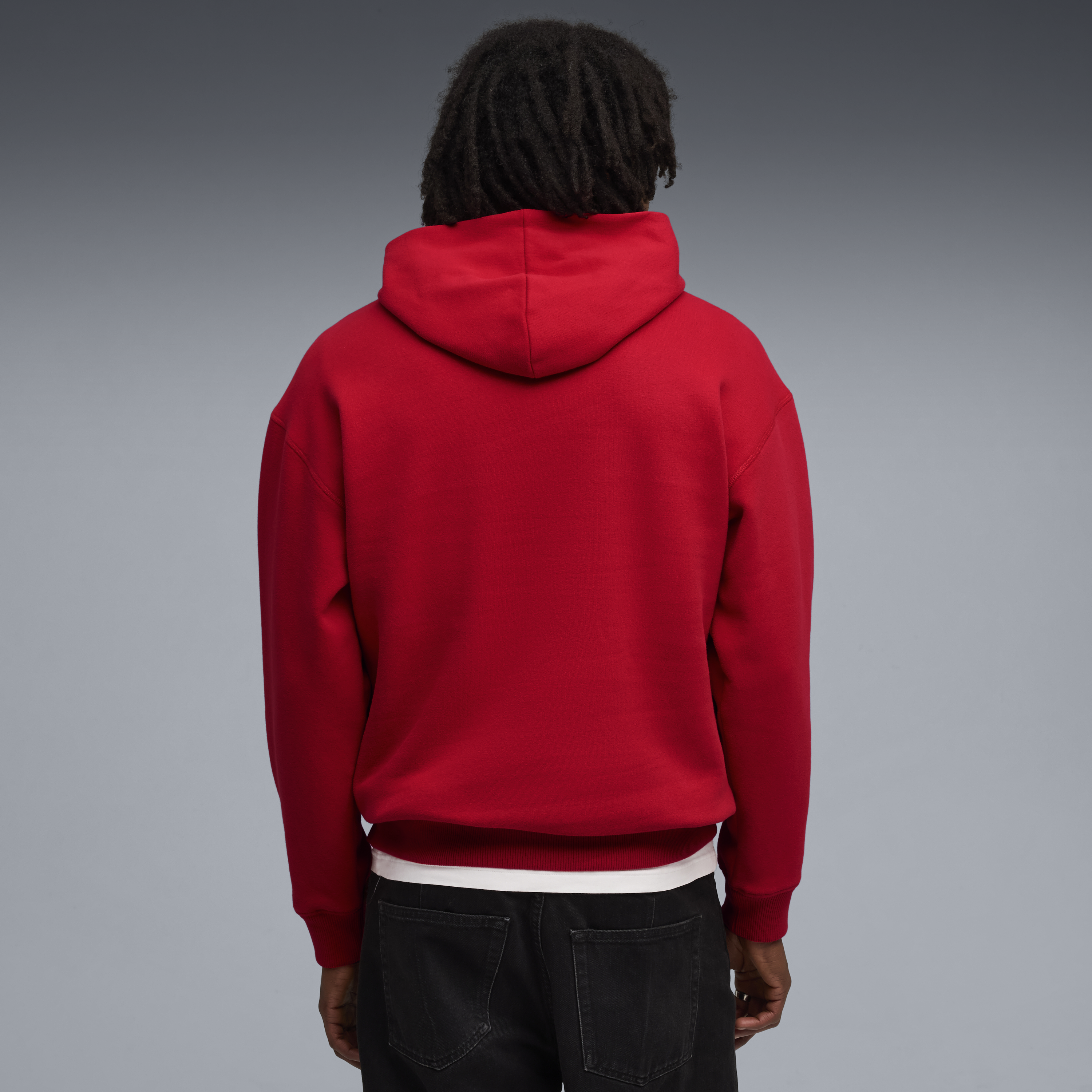 Sweat à capuche Ferrari, Puma, vêtement de sport, logo écusson, rouge
