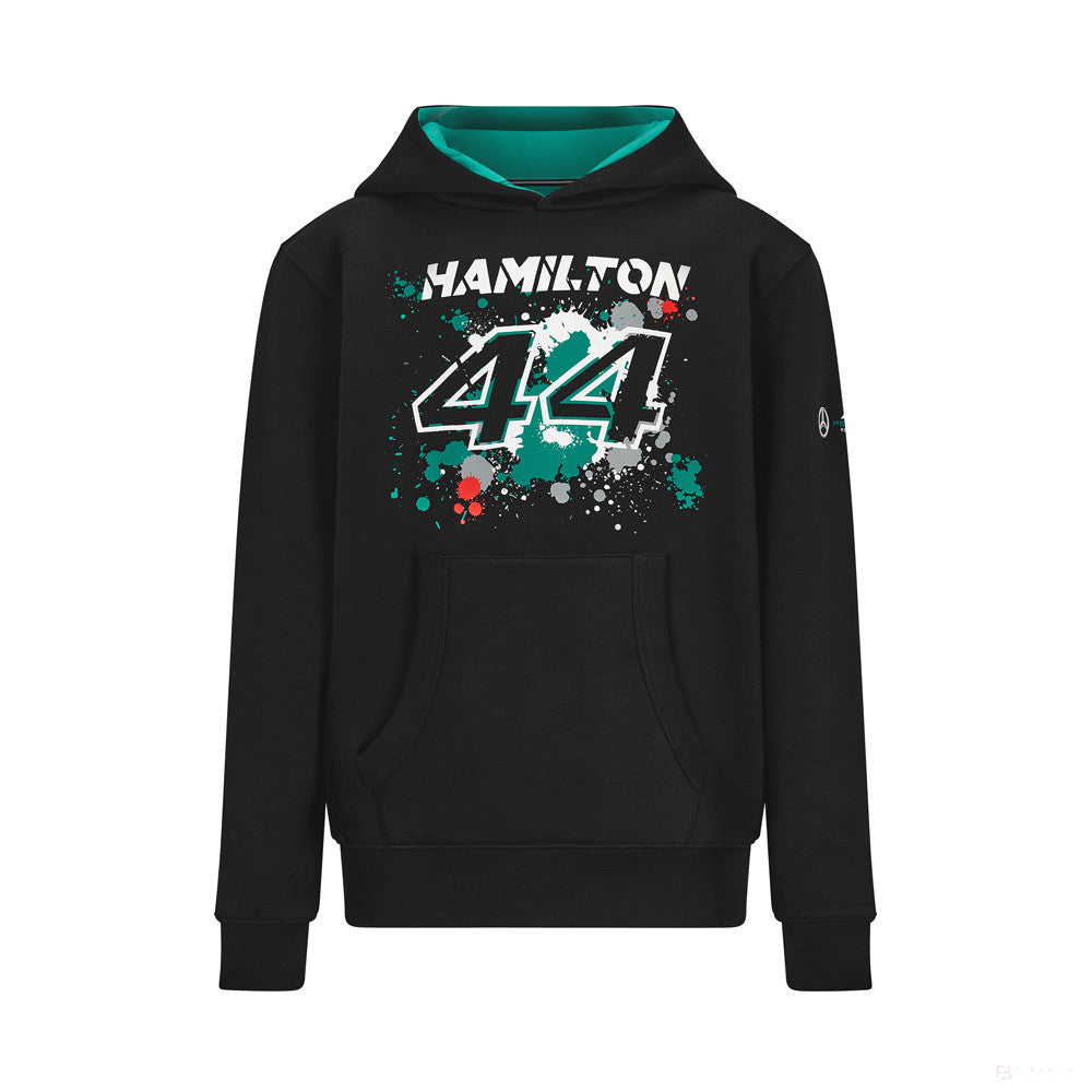 Mercedes Lewis Hamilton Sweat Enfant, LEWIS #44, Noir, 2022 - FansBRANDS®