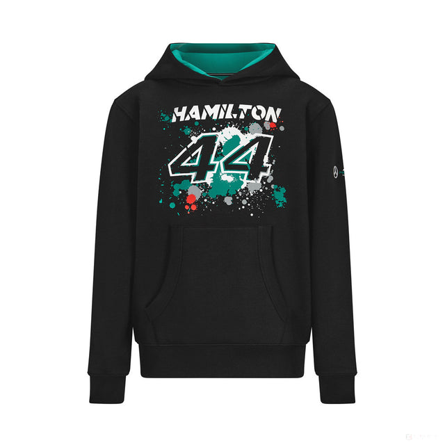 Mercedes Lewis Hamilton Sweat Enfant, LEWIS #44, Noir, 2022 - FansBRANDS®