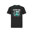 Mercedes Lewis Hamilton T-shirt col rond Enfant, LEWIS #44, Noir, 2022 - FansBRANDS®