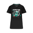 Mercedes Lewis Hamilton T-shirt col rond Femmess, LEWIS #44, Noir, 2022 - FansBRANDS®