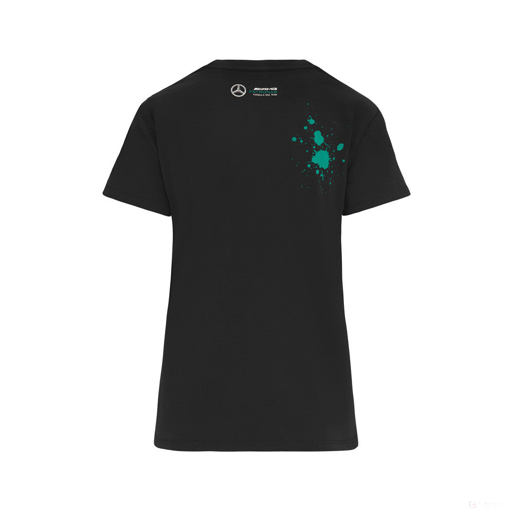 Mercedes Lewis Hamilton T-shirt col rond Femmess, LEWIS #44, Noir, 2022 - FansBRANDS®