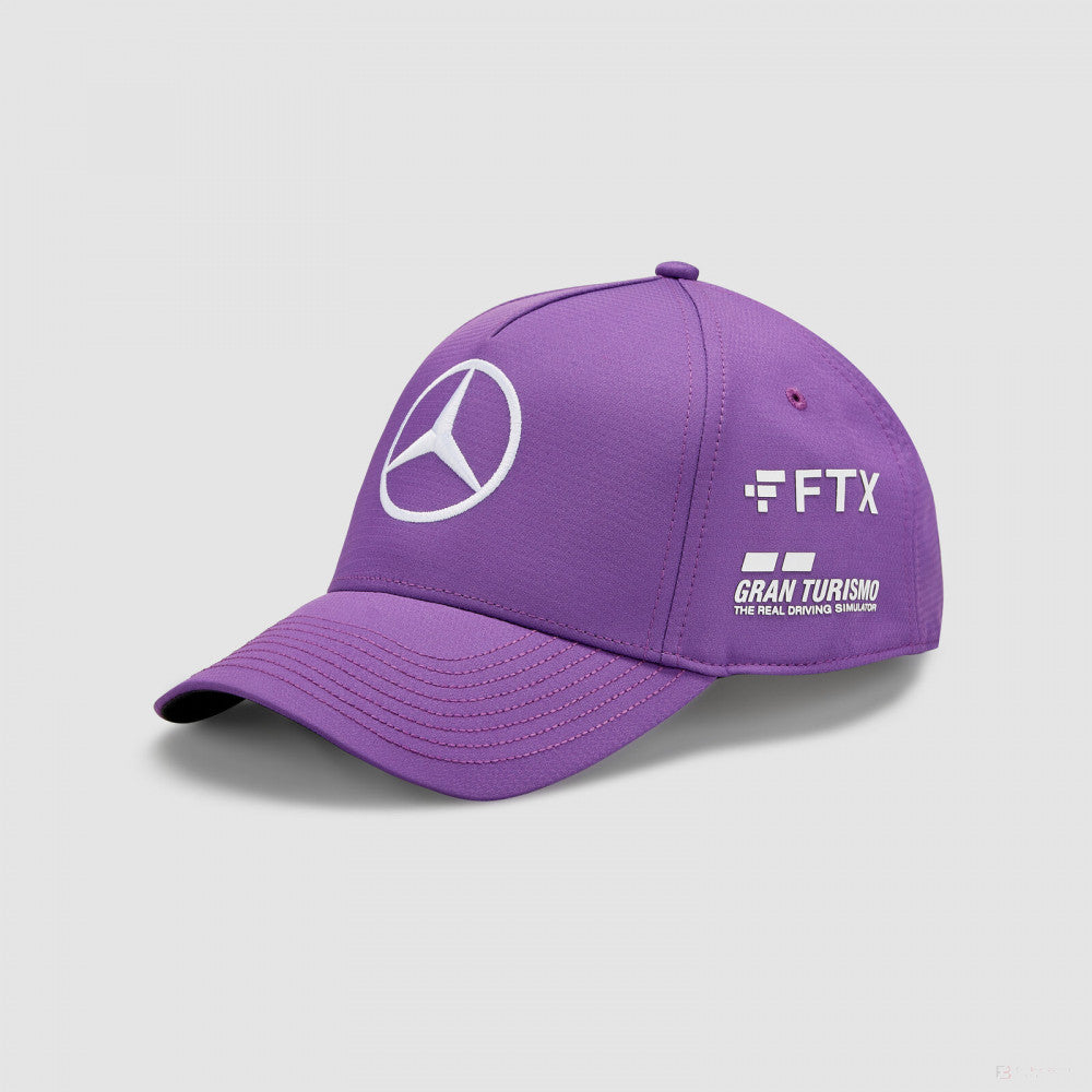 Mercedes Casquette de baseball Enfant, Lewis Hamilton, Mauve, 2022 - FansBRANDS®