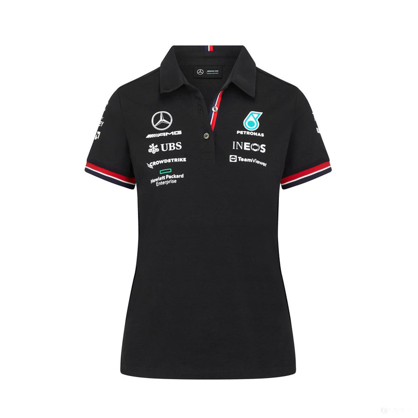 Mercedes Team Polo Femmess, Noir, 2022 - FansBRANDS®