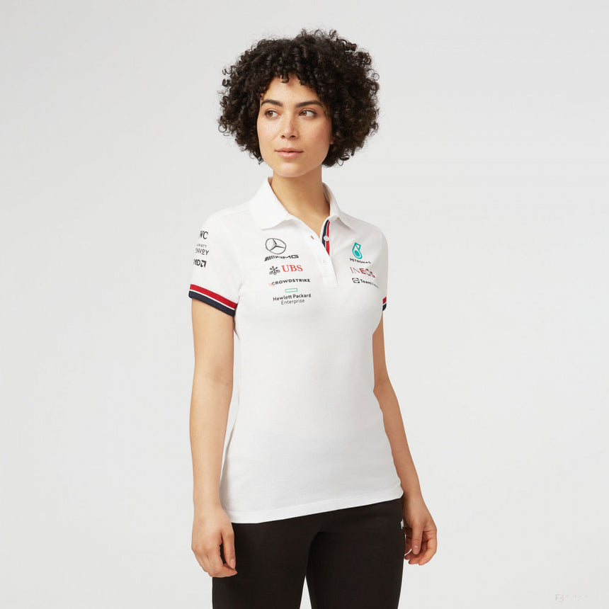 Mercedes Team Polo Femmess, Blanc, 2022 - FansBRANDS®