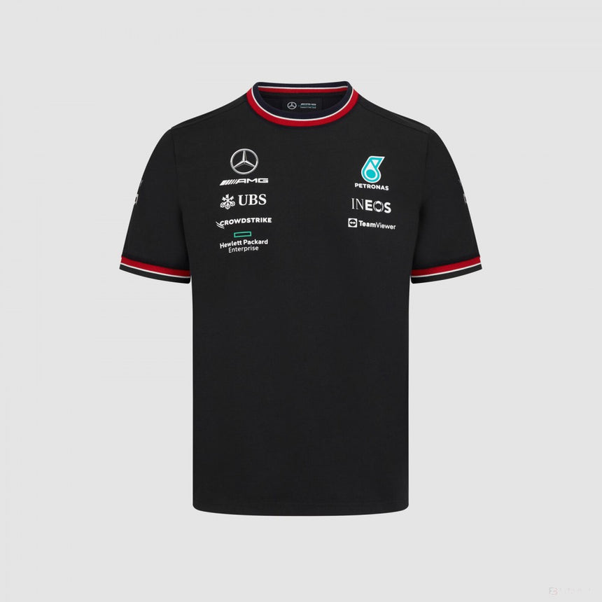 Mercedes Team T-shirt col rond Enfant, Noir, 2022 - FansBRANDS®