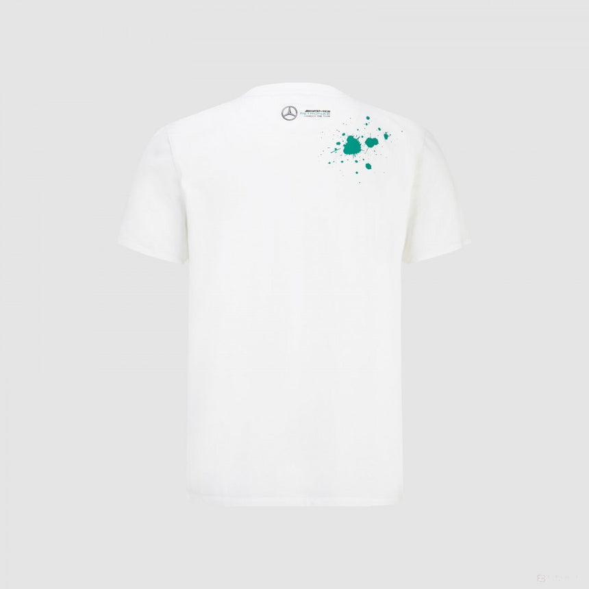 Mercedes George Russell T-shirt col rond, GEORGE #63, Blanc, 2022 - FansBRANDS®