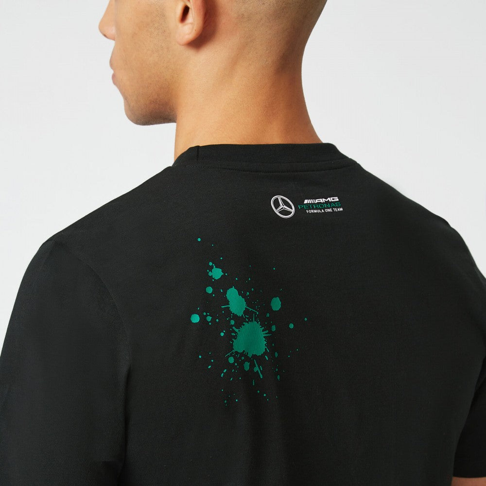 Mercedes George Russell T-shirt col rond, GEORGE #63, Noir, 2022 - FansBRANDS®