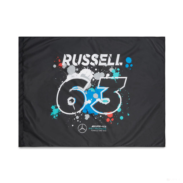 Mercedes Drapeau, George Russell 120x90 cm, Multicolore, 2022 - FansBRANDS®