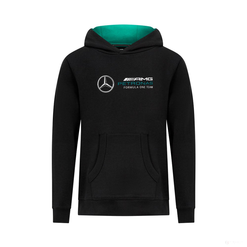 Sweat-shirt à capuche avec logo Mercedes, enfants, noir - FansBRANDS®