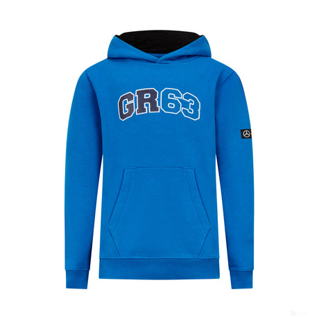 Sweat à capuche Mercedes George Russell, bleu - FansBRANDS®